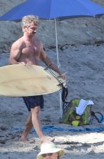 CHARLIZE THERON in Bikini Bottom on the Beach in Malibu