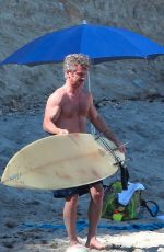 CHARLIZE THERON in Bikini Bottom on the Beach in Malibu