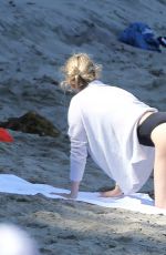 CHARLIZE THERON in Bikini Bottom on the Beach in Malibu