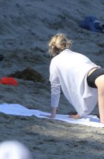 CHARLIZE THERON in Bikini Bottom on the Beach in Malibu