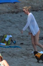 CHARLIZE THERON in Bikini Bottom on the Beach in Malibu