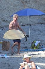 CHARLIZE THERON in Bikini Bottom on the Beach in Malibu
