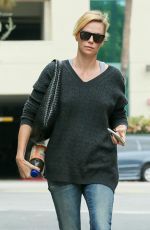 CHARLIZE THERON Out and About in Culver City 04/22/2015