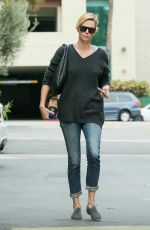 CHARLIZE THERON Out and About in Culver City 04/22/2015