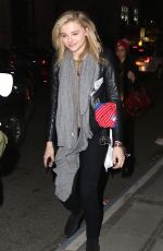 CHLOE MORETZ Leaves Madison Square Garden in New York 04/18/2015