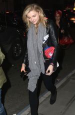 CHLOE MORETZ Leaves Madison Square Garden in New York 04/18/2015