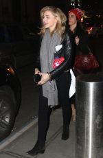 CHLOE MORETZ Leaves Madison Square Garden in New York 04/18/2015
