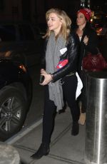 CHLOE MORETZ Leaves Madison Square Garden in New York 04/18/2015
