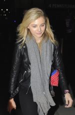 CHLOE MORETZ Leaves Madison Square Garden in New York 04/18/2015