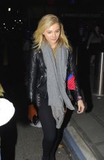 CHLOE MORETZ Leaves Madison Square Garden in New York 04/18/2015