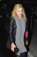 CHLOE MORETZ Leaves Madison Square Garden in New York 04/18/2015