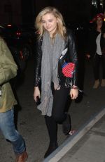 CHLOE MORETZ Leaves Madison Square Garden in New York 04/18/2015