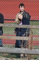 CHLOE MORETZ on the Set of November Criminals in Providence