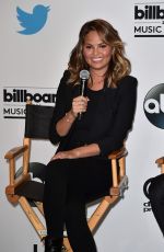 CHRISSY TEIGEN at 2015 Billboard Music Awards Finalists Press Conference in Santa Monica