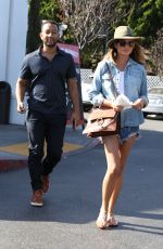 CHRISSY TEIGEN in Daisy Duke Out in West Hollywood