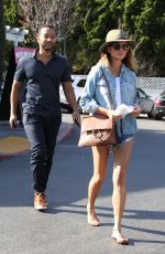 CHRISSY TEIGEN in Daisy Duke Out in West Hollywood