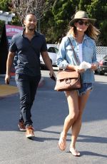 CHRISSY TEIGEN in Daisy Duke Out in West Hollywood