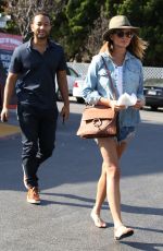 CHRISSY TEIGEN in Daisy Duke Out in West Hollywood