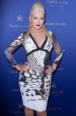 CHRISTINA AGUILERA at Hakkasan Nightclub