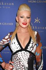 CHRISTINA AGUILERA at Hakkasan Nightclub