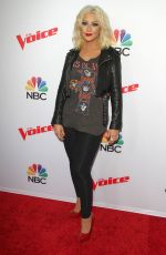 CHRISTINA AGUILERA at The Voice, Season 8 Red Carpet Event in West Hollywood