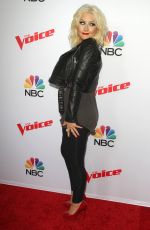 CHRISTINA AGUILERA at The Voice, Season 8 Red Carpet Event in West Hollywood