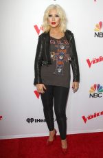 CHRISTINA AGUILERA at The Voice, Season 8 Red Carpet Event in West Hollywood