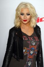 CHRISTINA AGUILERA at The Voice, Season 8 Red Carpet Event in West Hollywood