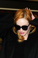 CHRISTINA HENDRICKS Arrives at Los Angeles International Airport