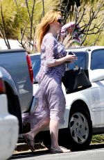 CHRISTINA HENDRICKS Out and About in Los Angeles 04/17/2015