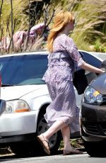 CHRISTINA HENDRICKS Out and About in Los Angeles 04/17/2015