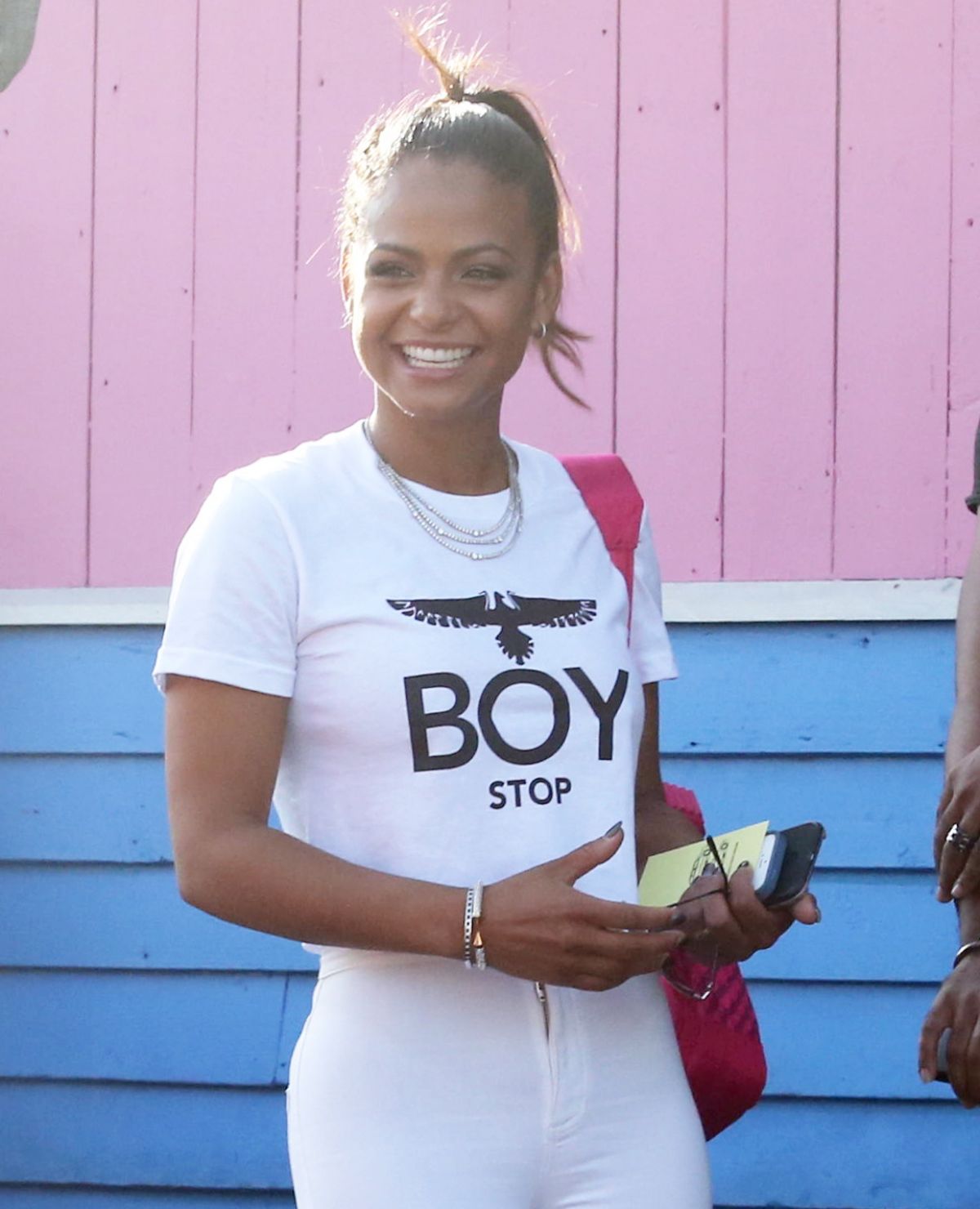 CHRISTINA MILIAN Outside a Pink tTaco in Los Angeles CHRISTINA MILIAN Outside a Pink tTaco in Los Angeles