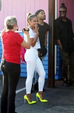 CHRISTINA MILIAN Outside a Pink tTaco in Los Angeles