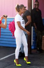 CHRISTINA MILIAN Outside a Pink tTaco in Los Angeles