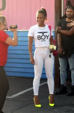 CHRISTINA MILIAN Outside a Pink tTaco in Los Angeles