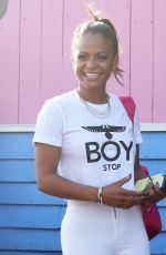 CHRISTINA MILIAN Outside a Pink tTaco in Los Angeles