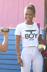 CHRISTINA MILIAN Outside a Pink tTaco in Los Angeles