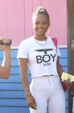 CHRISTINA MILIAN Outside a Pink tTaco in Los Angeles