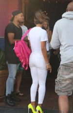 CHRISTINA MILIAN Outside a Pink tTaco in Los Angeles
