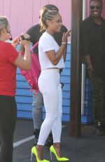 CHRISTINA MILIAN Outside a Pink tTaco in Los Angeles