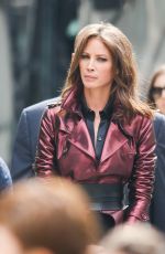 CHRISTY TURLINGTON on the Set of a Photoshoot in New York 04/17/2015