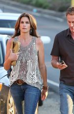 CINDY CRAWFORD Arriving at Gregg Allman Concert at the Canyon Club in Agoura Hills