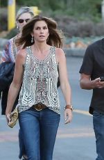 CINDY CRAWFORD Arriving at Gregg Allman Concert at the Canyon Club in Agoura Hills