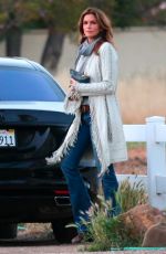 CINDY CRAWFORD Out and About in Malibu 04/25/2015