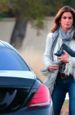 CINDY CRAWFORD Out and About in Malibu 04/25/2015