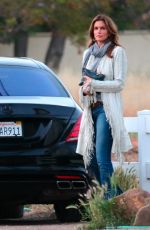 CINDY CRAWFORD Out and About in Malibu 04/25/2015