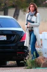 CINDY CRAWFORD Out and About in Malibu 04/25/2015