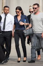 COURTNEY COX Arrives at Jimmy Kimmel Live in New York