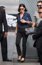 COURTNEY COX Arrives at Jimmy Kimmel Live in New York