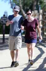 COURTNEY COX Out Hiking in Malibu 04/27/2015